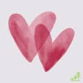 two hearts overlapping