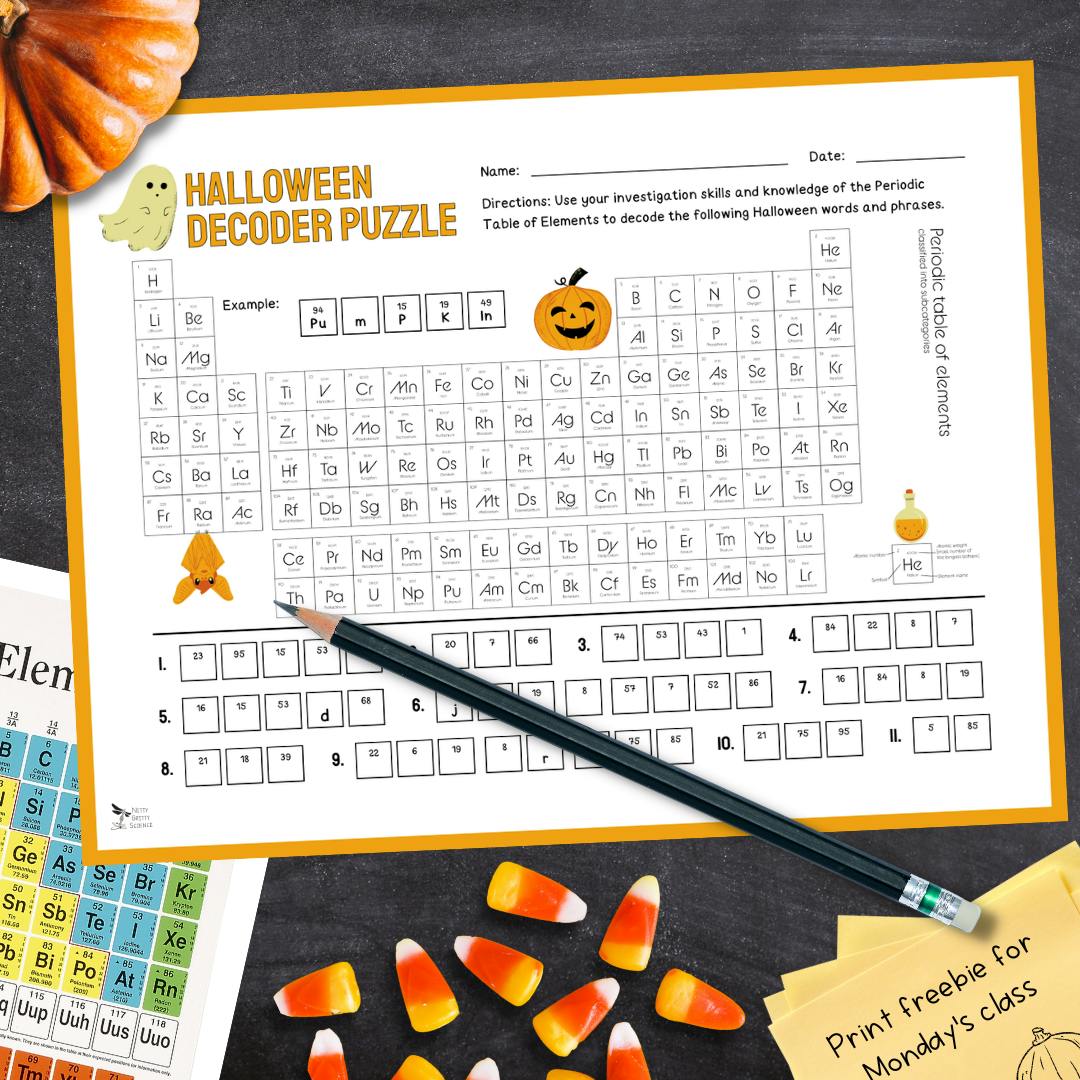 Halloween Decoder Puzzle