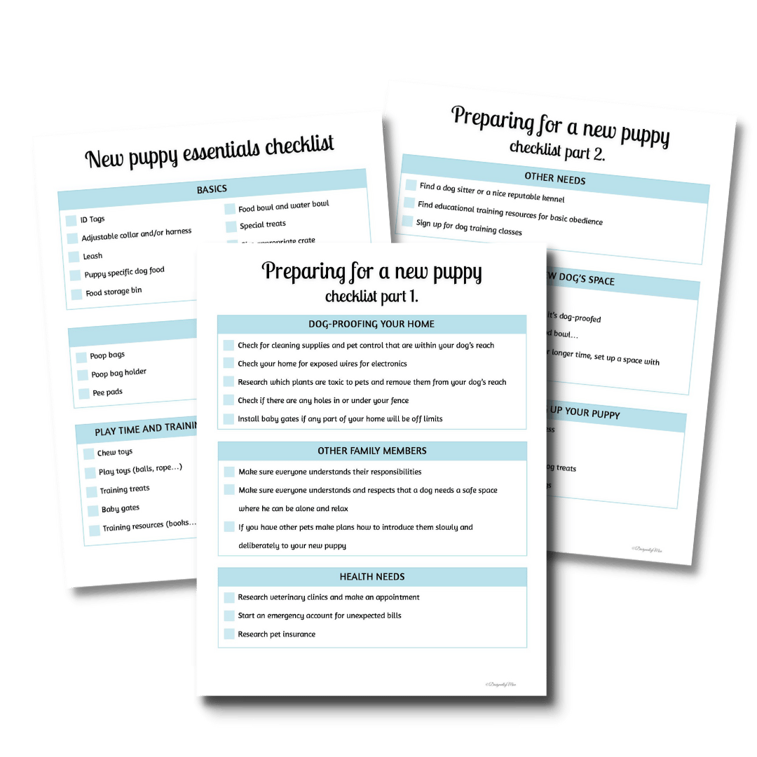 Free Printable New Puppy Checklist   Q71qMNAPzpmsXctz8VJtwy