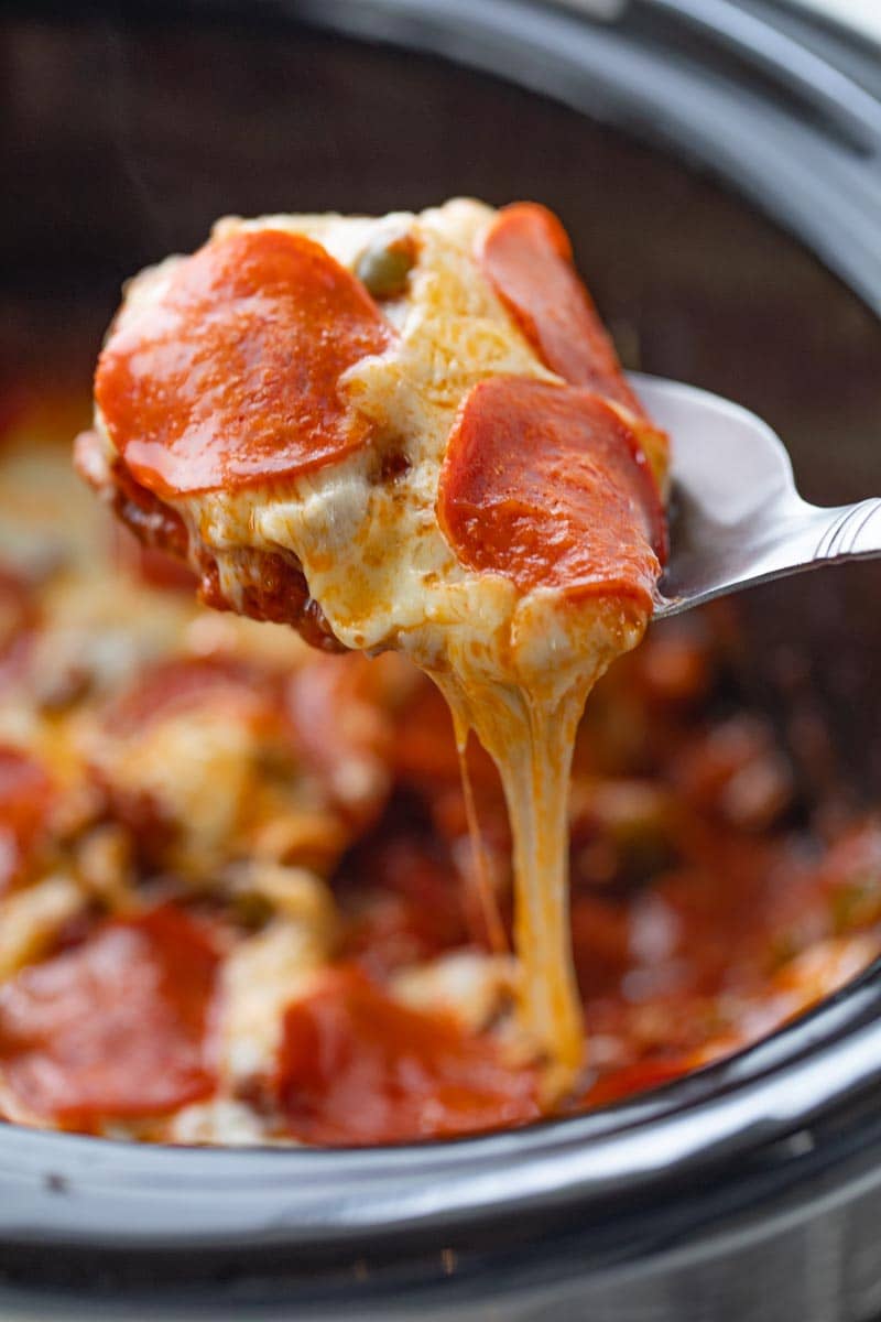 crockpot pizza casserole
