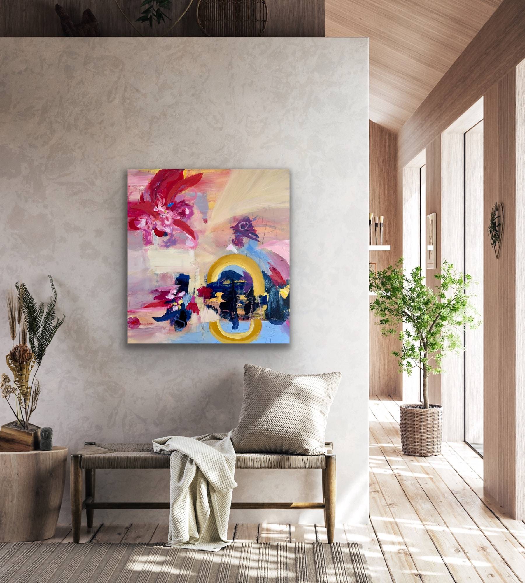 Half Way Between What Was and What Could Be, an abstract painting by Beata Bosze