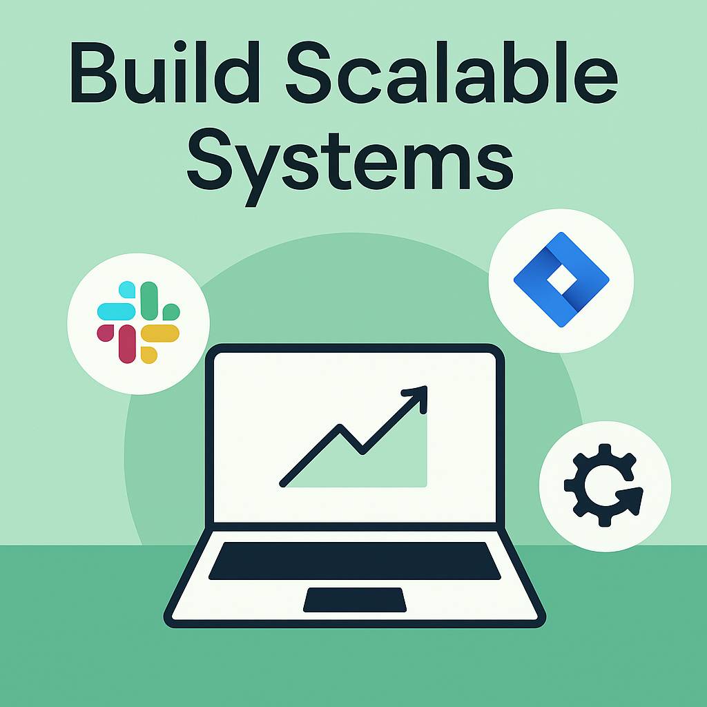 Learn how to build scalable systems that grow with your business. Discover how to automate tasks, integrate tools, and streamline operations for long-
