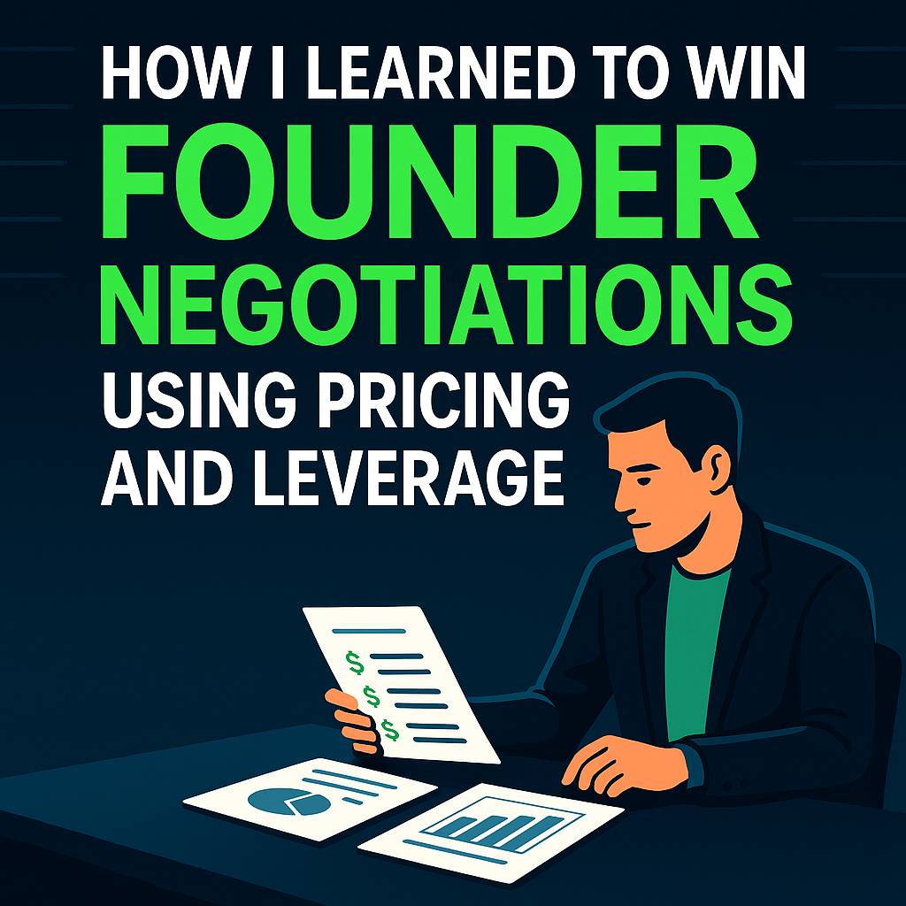 Learn how founders use pricing, leverage, exclusivity, and contract structure to win negotiations and grow revenue with value?based strategies that wo