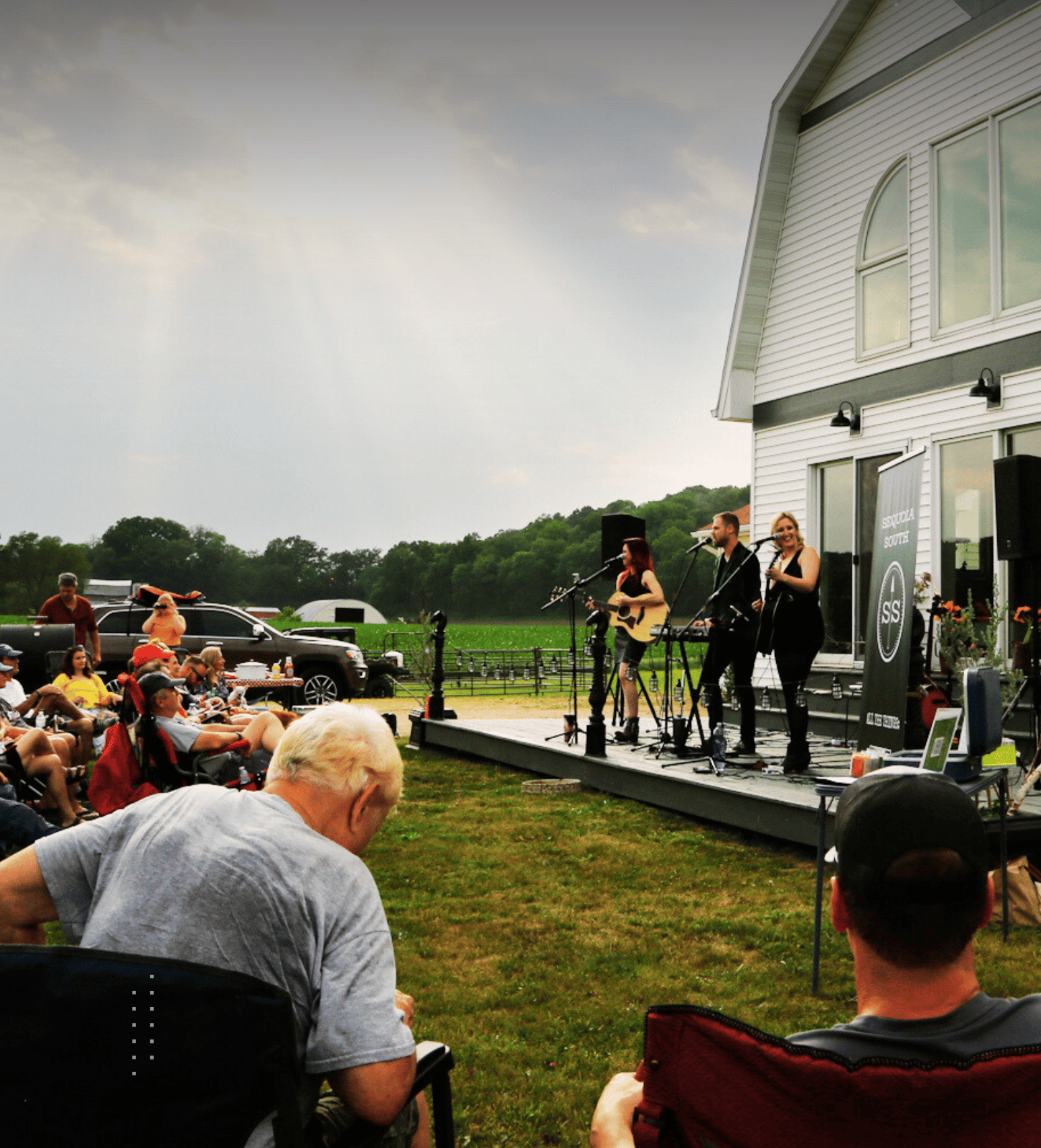 a back porch house concert with my former trio Sequoia South