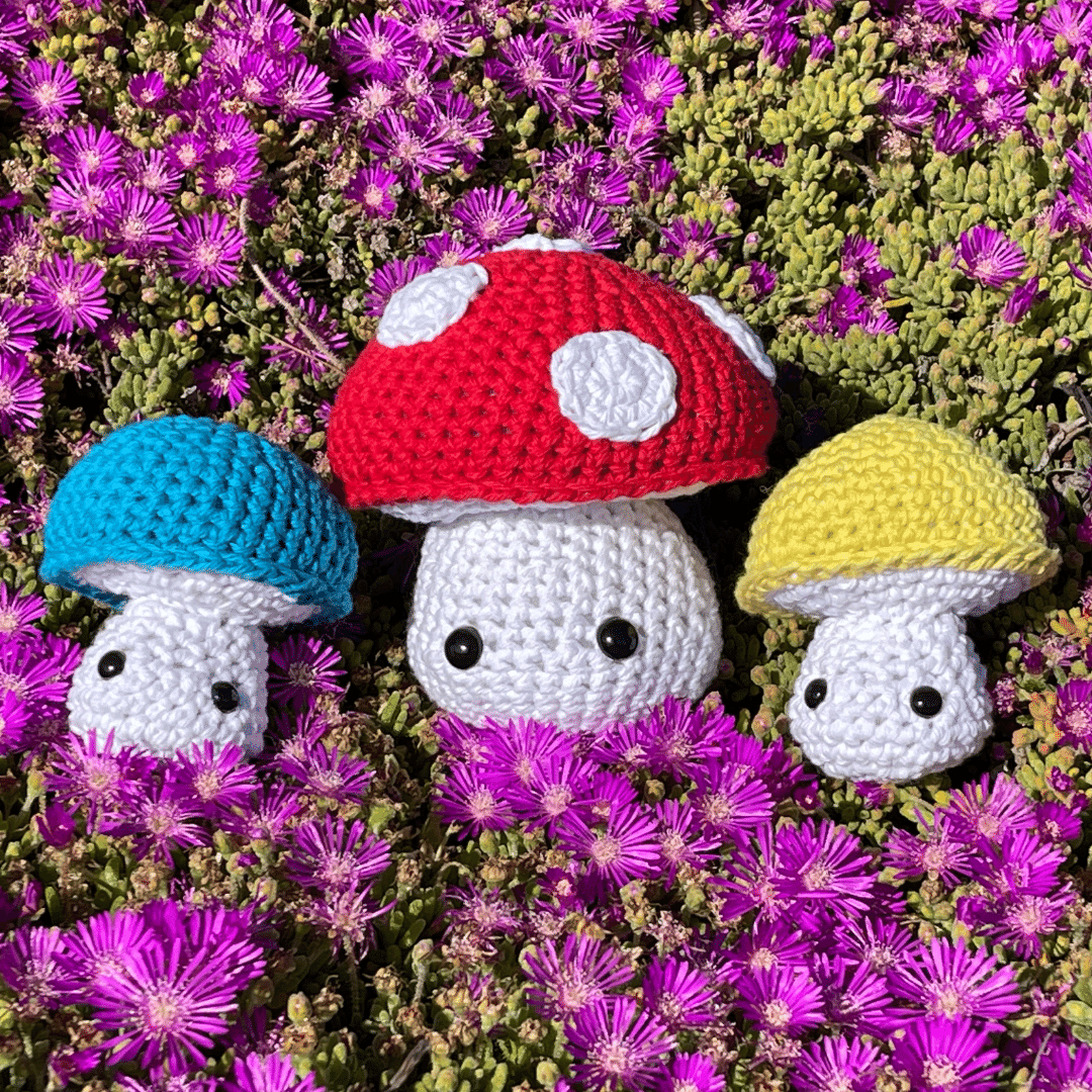 Bernat Mushroom Stuffie By Moogly Pattern