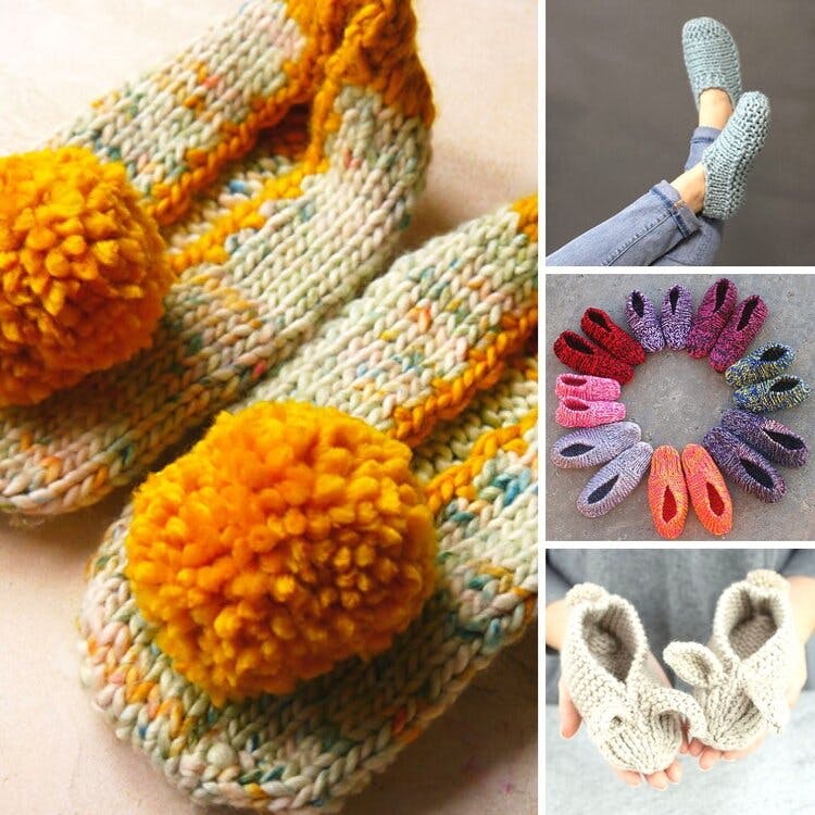 7 Best Free Slipper Knitting Patterns