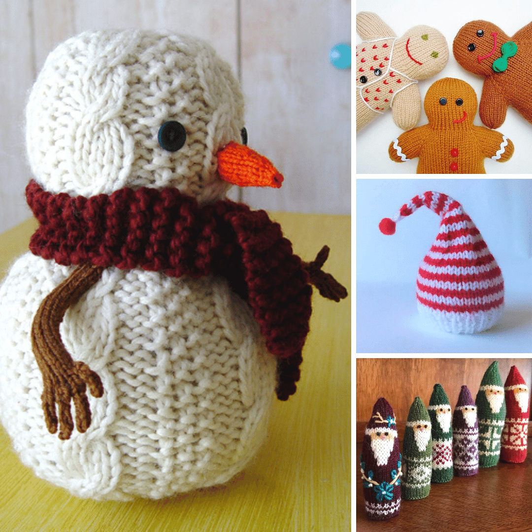 12 Festive Christmas Ornament Knitting Patterns