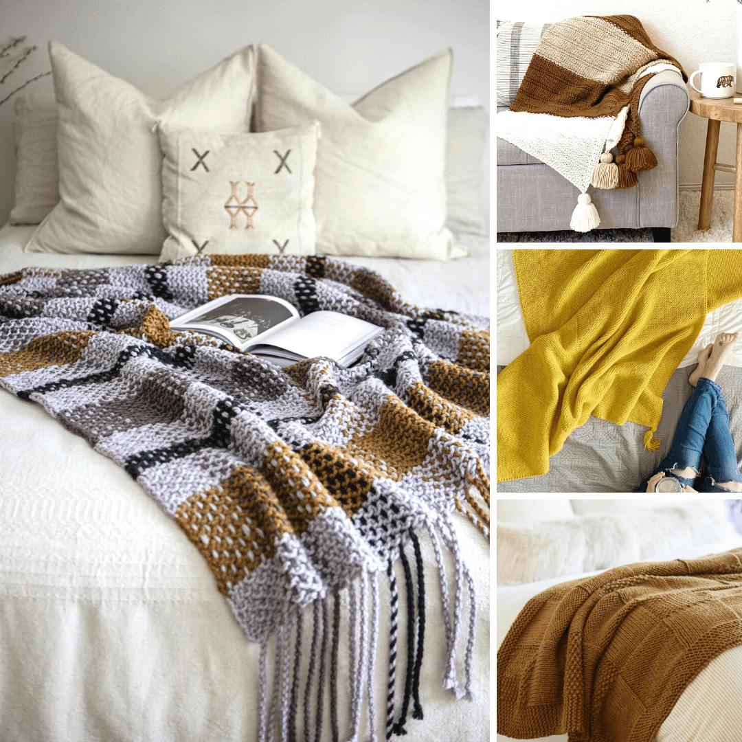 10 Easy Blanket Knitting Kits