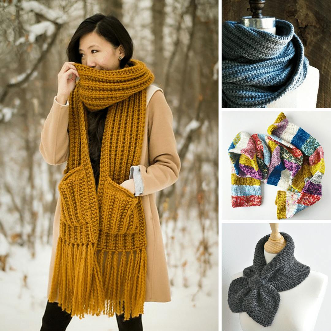 10 Free Easy Scarf Knitting Patterns