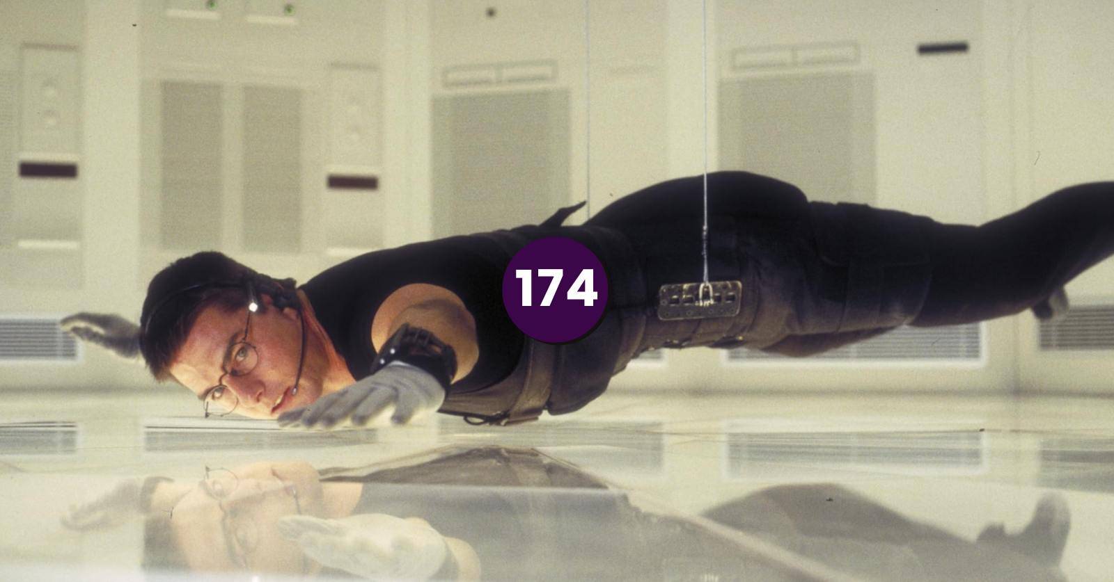 Still from the Langley vault sequence in Mission: Impossible (1996) which we delve into on the podcast