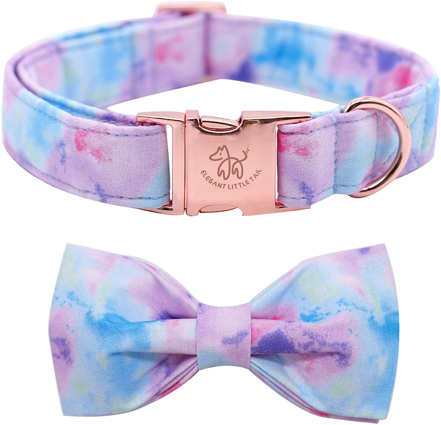 Elegant little tail Dog Collar with Bow, Bowtie Dog Collar