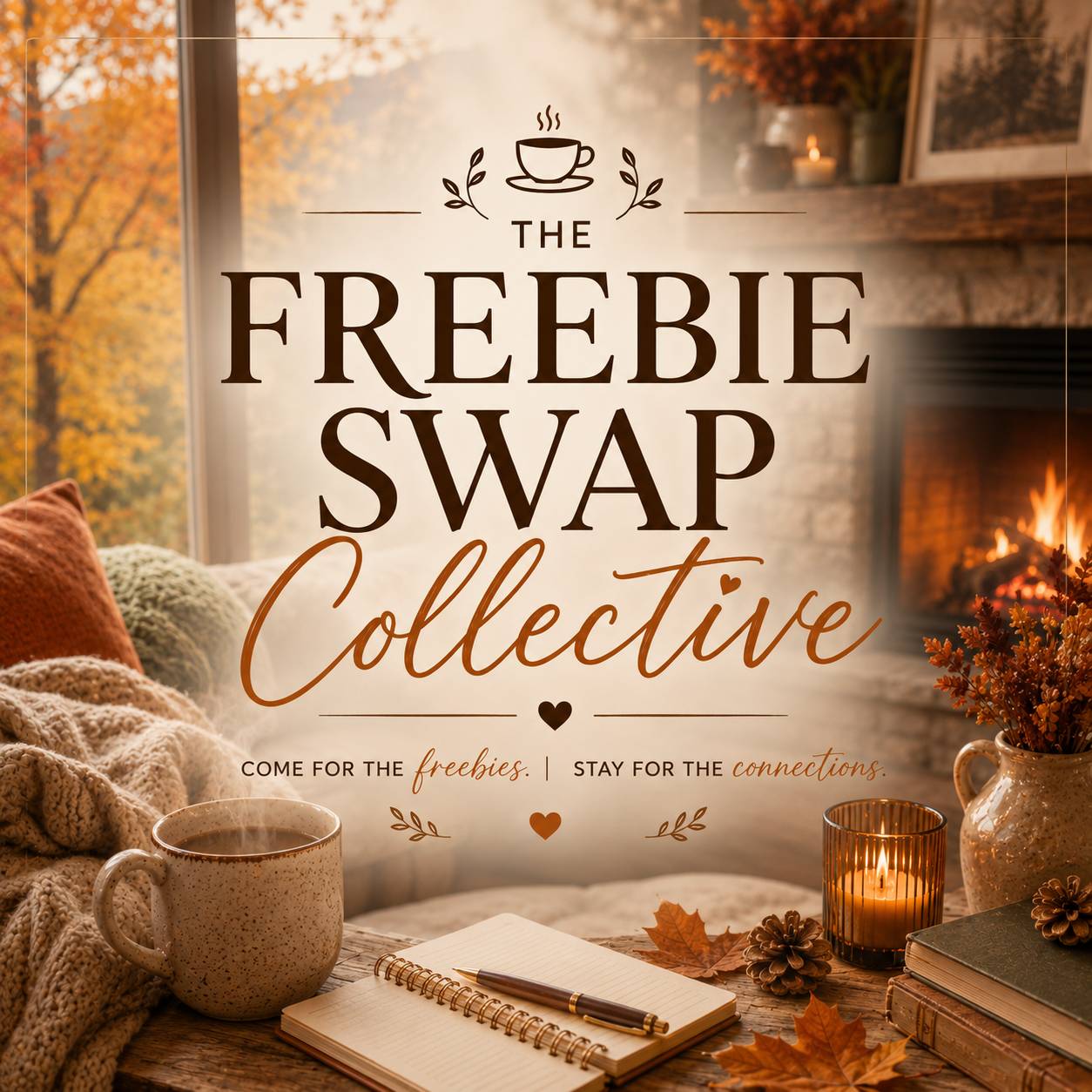 Come for the freebies. Stay for the connections.