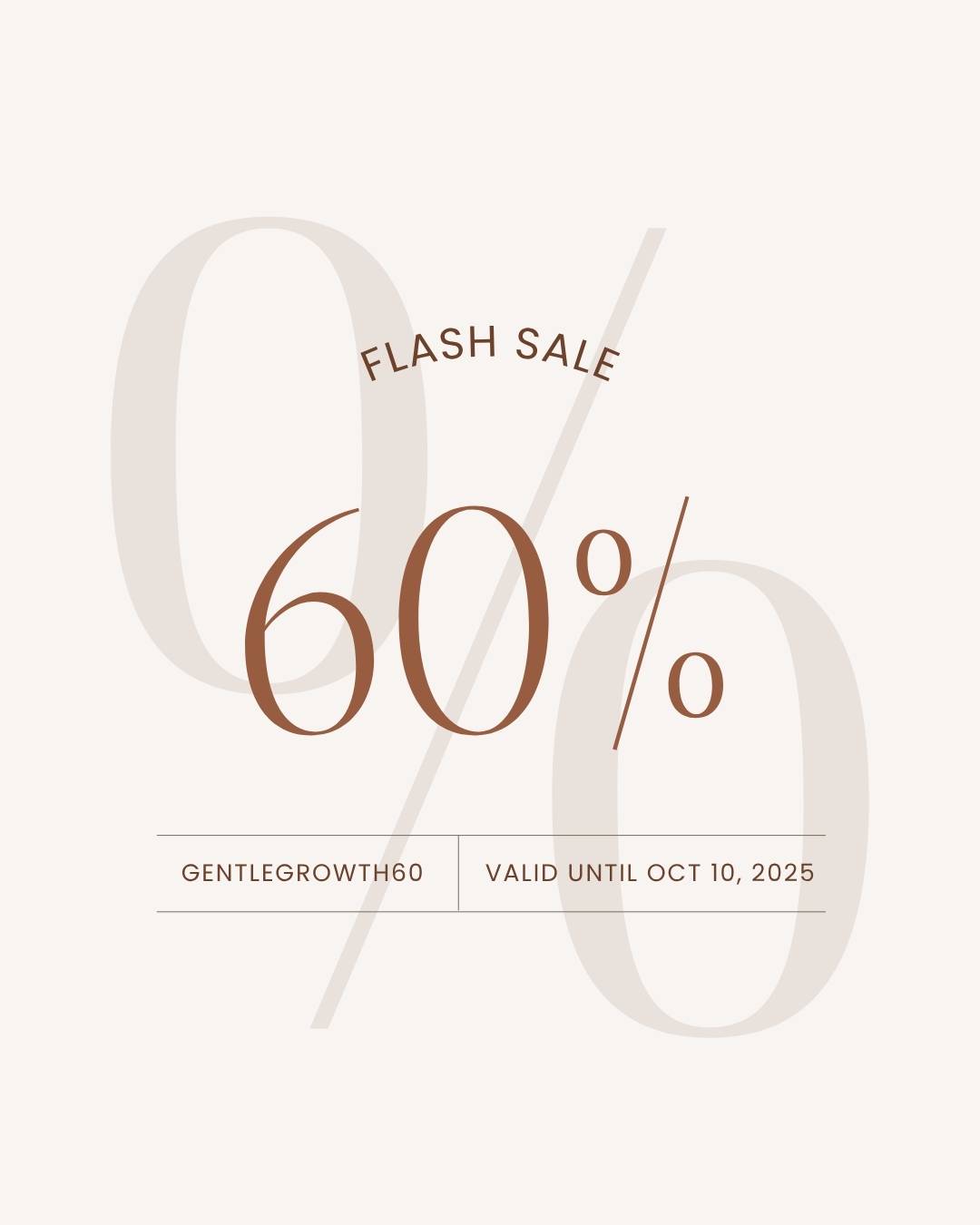 Flash Sale: 60% Off All Templates & Tools — Now thru Oct 10 ? Use code GENTLEGROWTH60