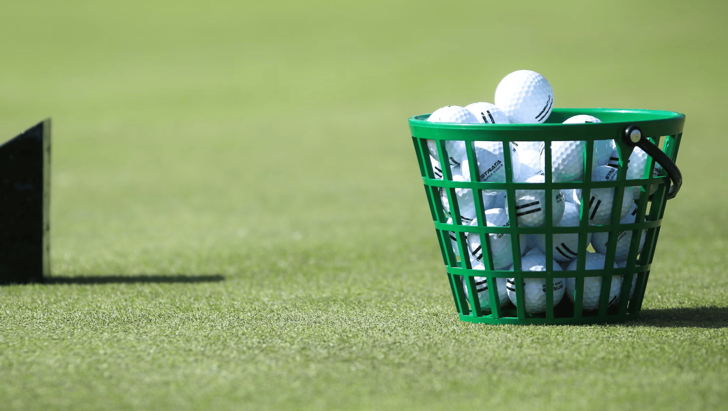 bucket of golf balls