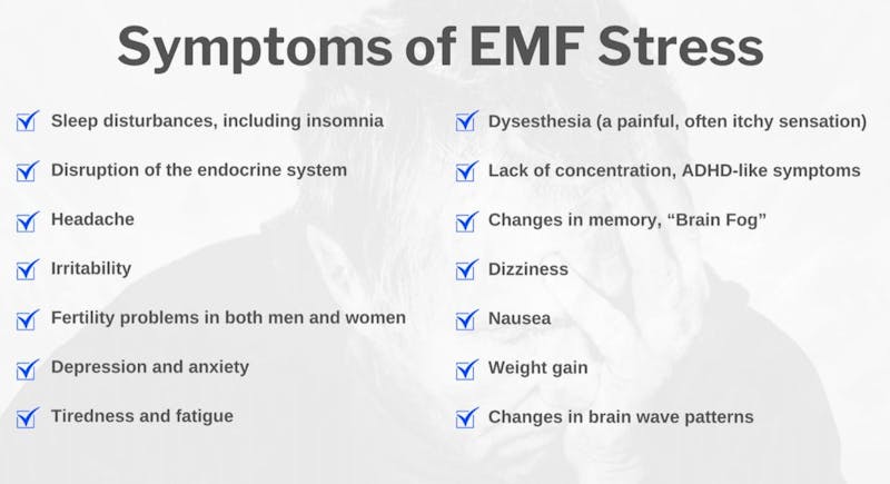 symptoms of EMF Stress