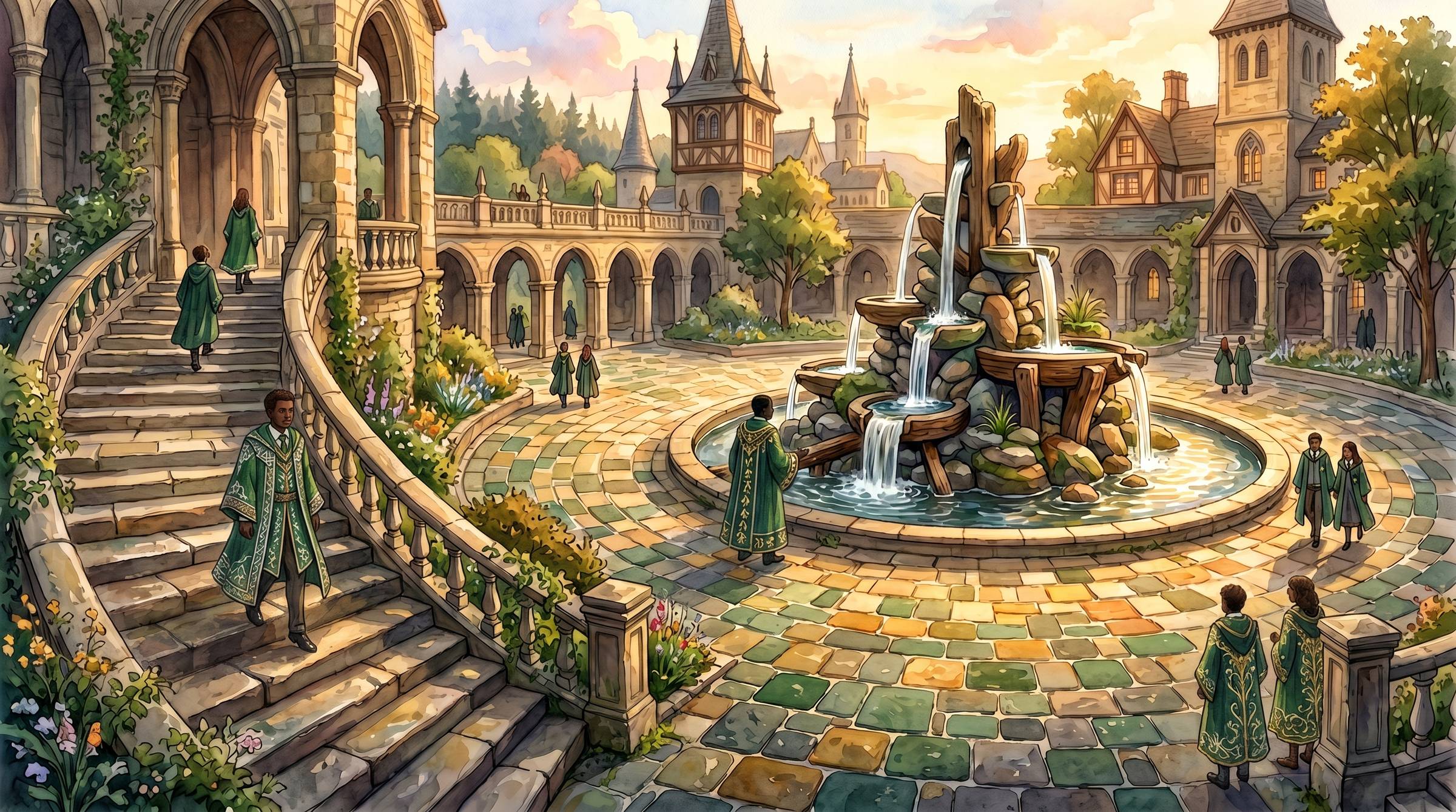 The Resonance Fountain of the Elm Arbory