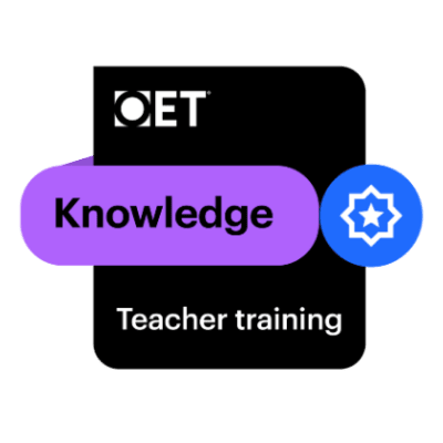 OET knowledge teacher training badge