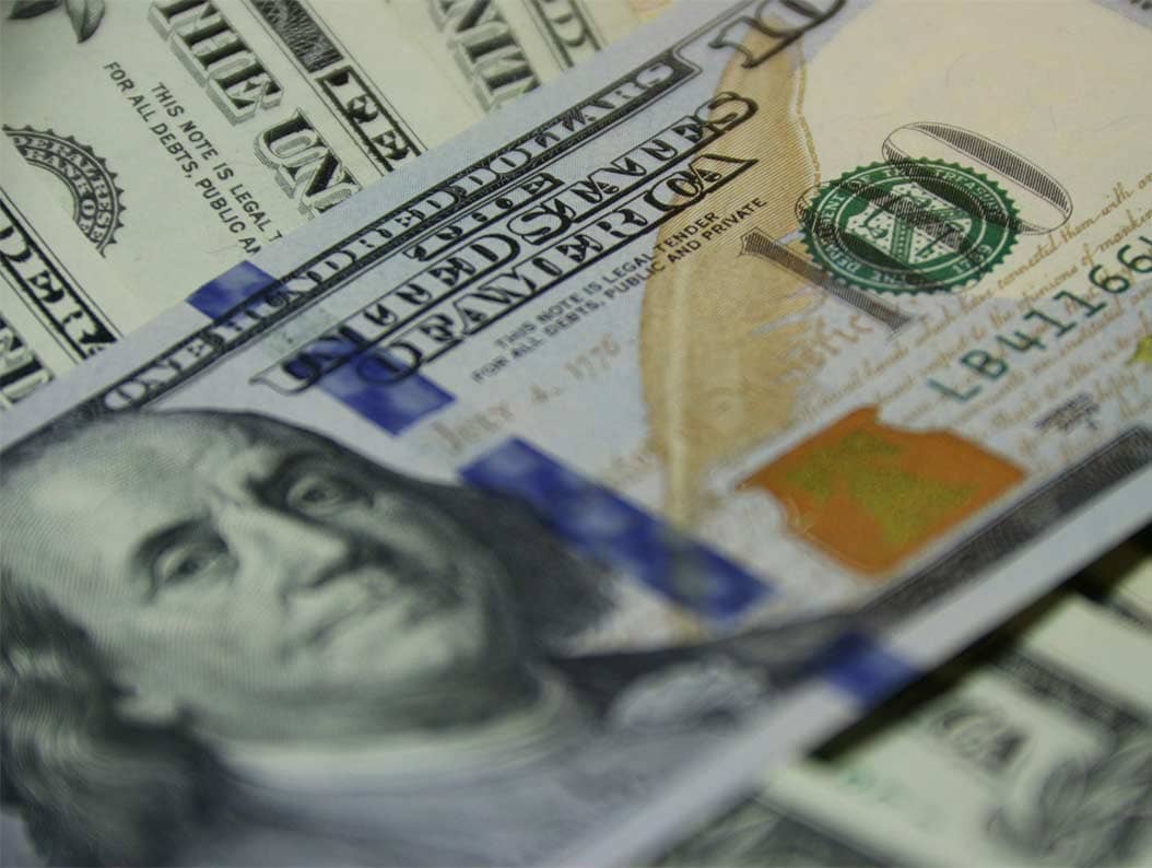 A stack of money.