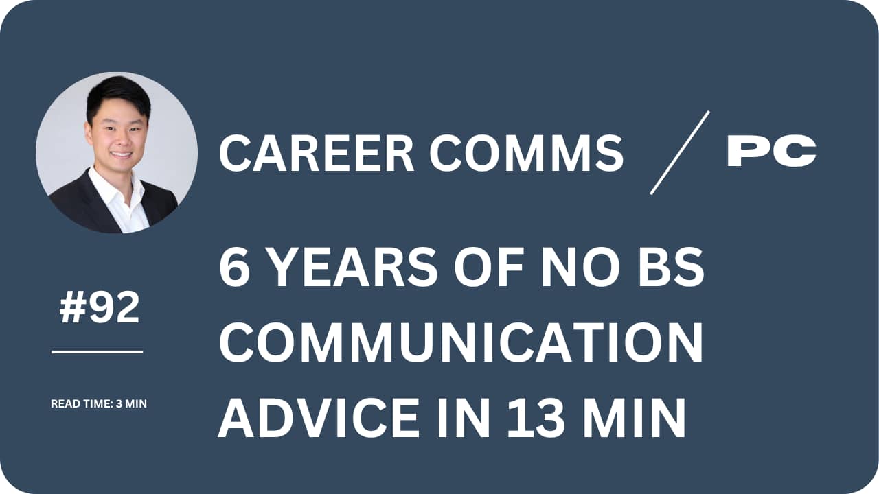 6 Years Of No BS Communication Advice In 13 Minutes