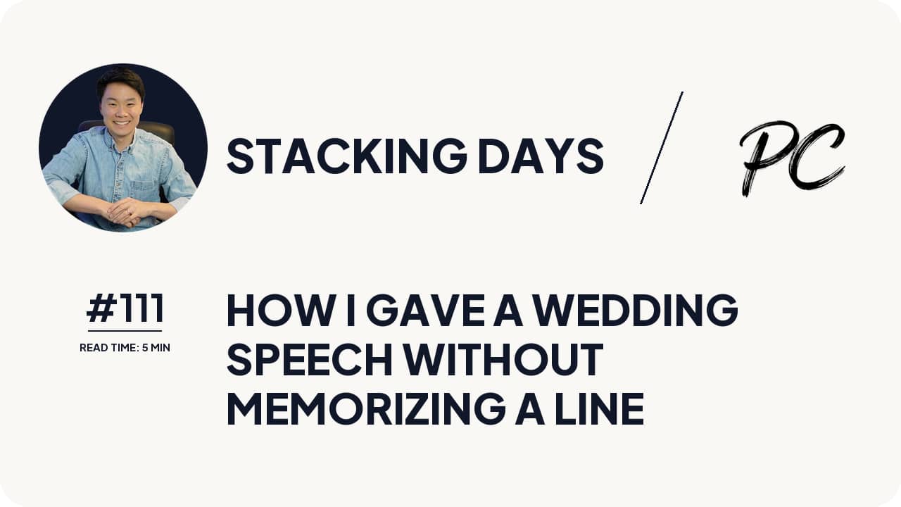 How I Gave A Wedding Speech Without Memorizing A Line