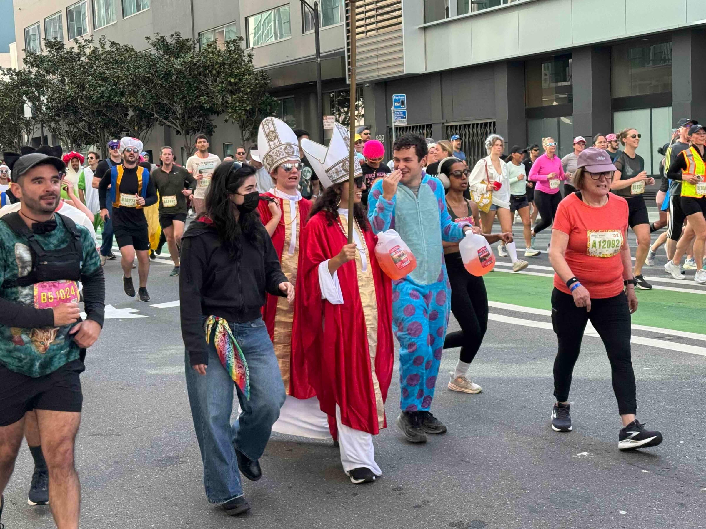 people dressed as Pope Leo