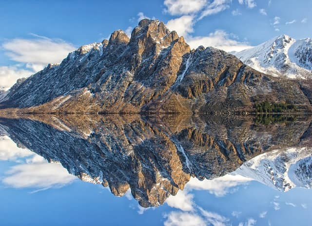 Mountains, Lake, Reflection