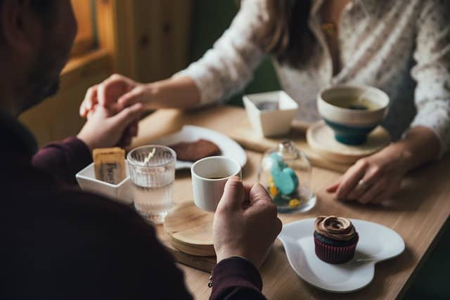 Man, Woman, Couple, Cafe