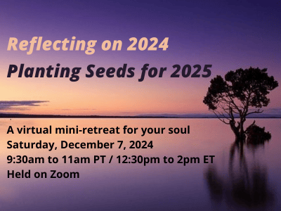 Promotion for reflecting on 2024 mini-retreat