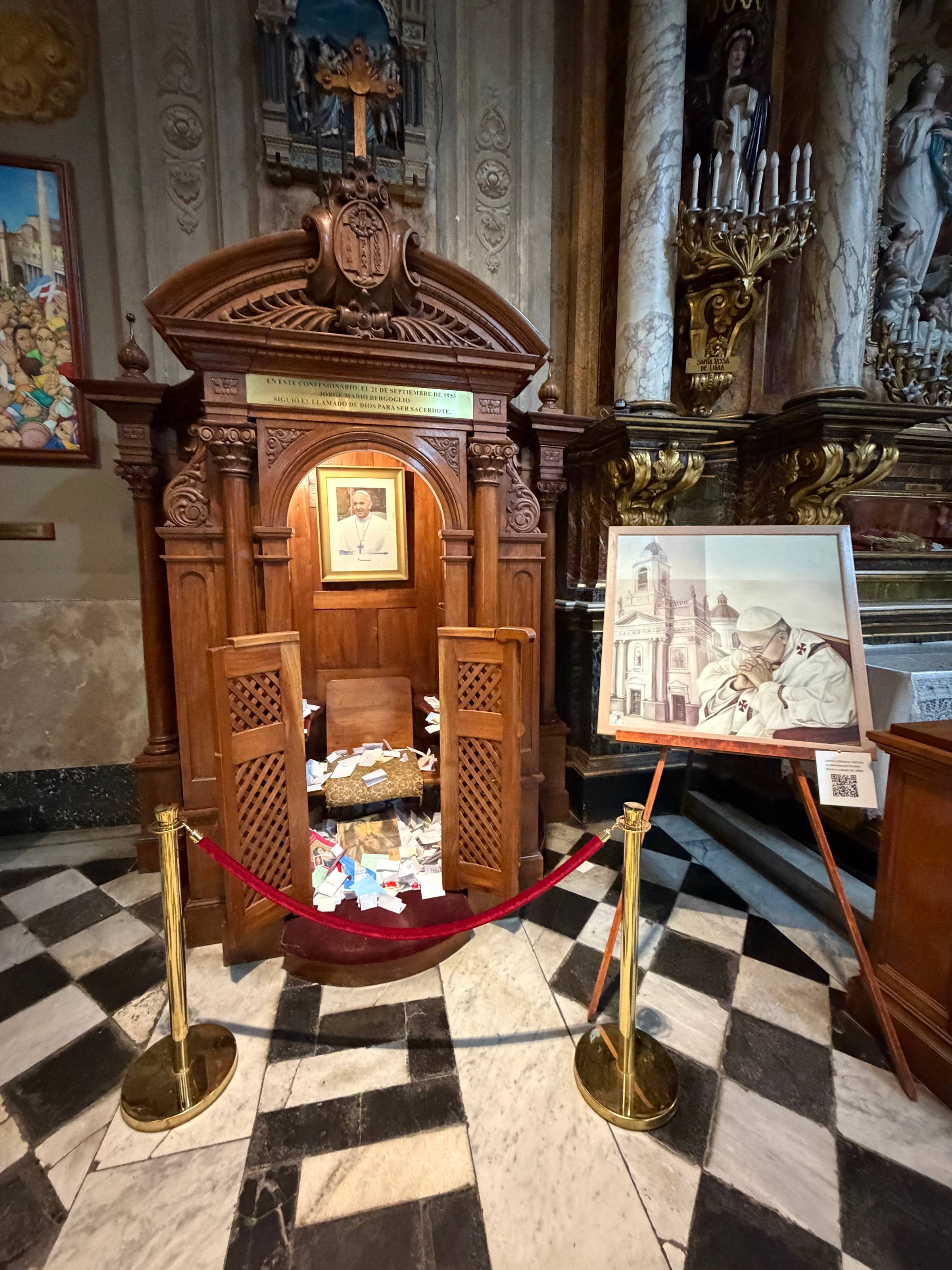 Church confessional, Pope Francis