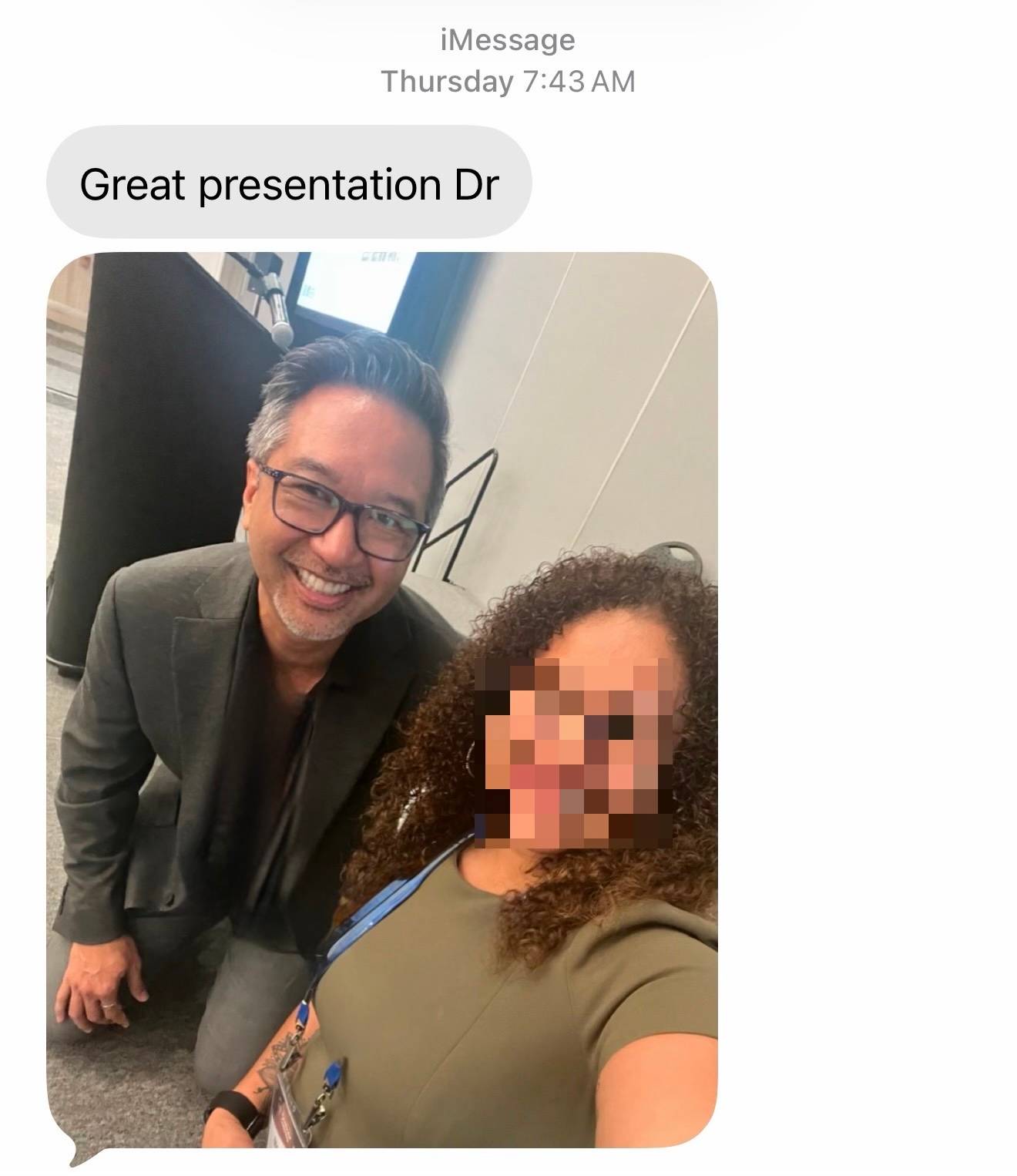 joselito laudencia with conference participant