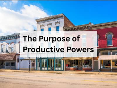 The Purpose of Productive Powers