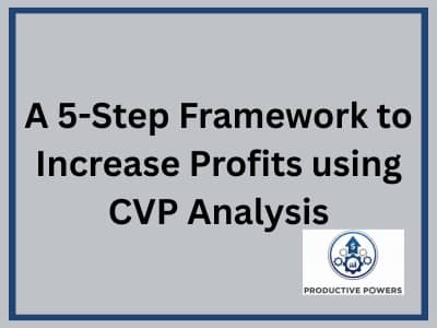 A 5-step framework to increase profits using CVP analysis