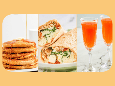 Mother's Day Brunch Food to make at home. 
