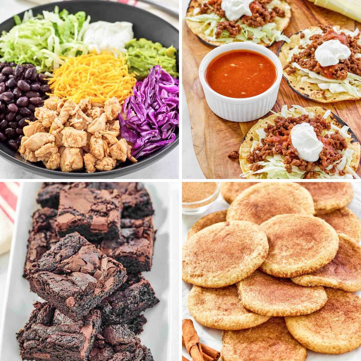 A Taco Bell bowl built for meal prep, the Fire Sauce, a hot onion dip, and four desserts