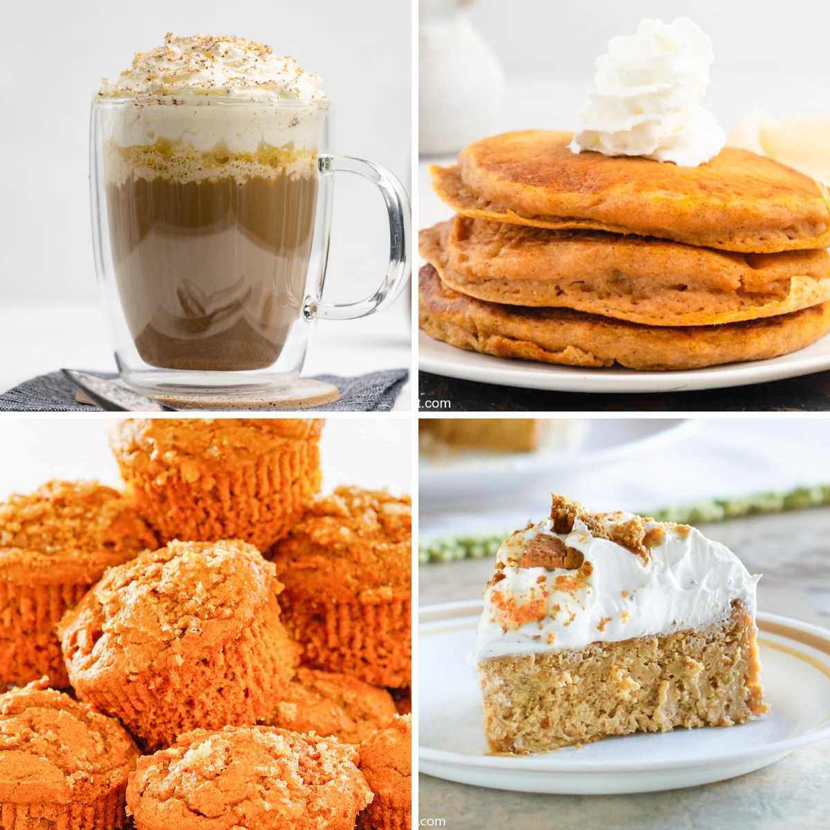 Pumpkin season is here! 5 copycat pumpkin recipes: Starbucks PSL, IHOP pumpkin pancakes, spice muffins, Olive Garden cheesecake and Cracker Barrel custard.