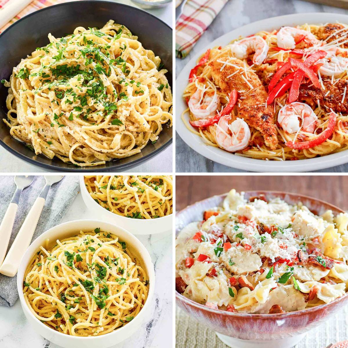 Famous pasta dishes
