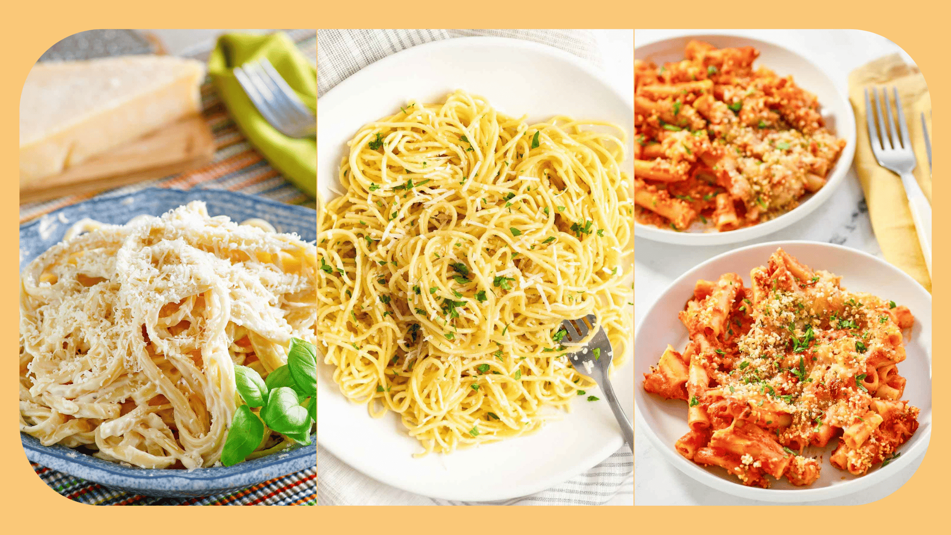 Cozy pasta dinners inspired by your restaurant favorites.