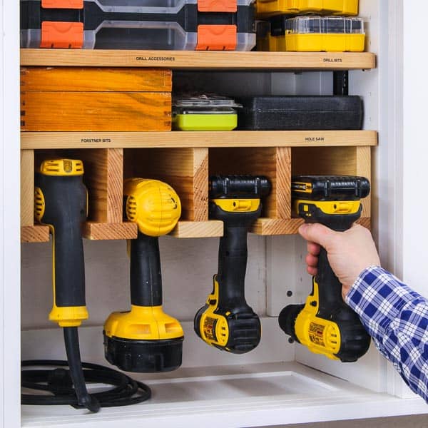 Diy drill storage sale