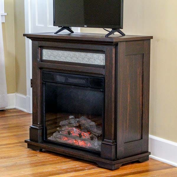 Diy Electric Fireplace Tv Stand Free, Diy Corner Tv Stand With Fireplace Insert