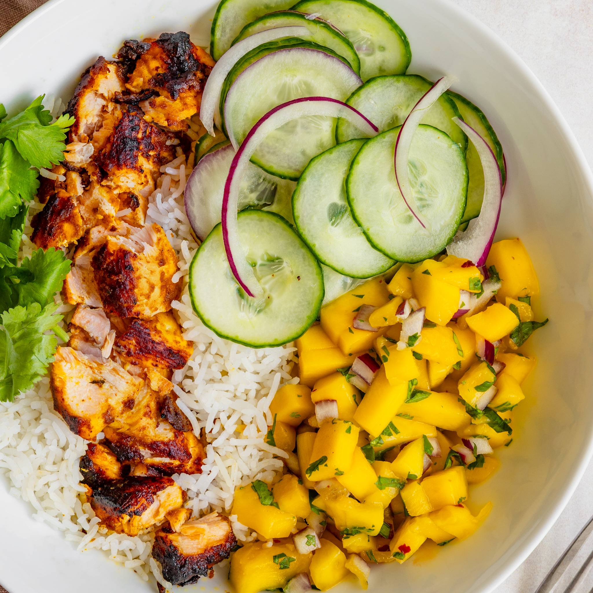 Curried Salmon Bowls