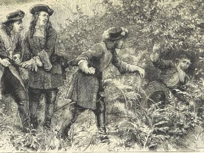 Duke of Monmouth discovered.