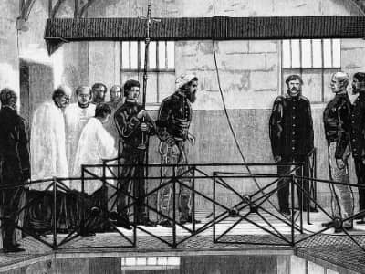 Ned Kelly faces the gallows