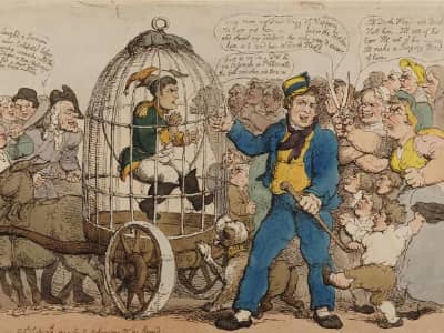 Napoleon on the way to the Tower of London Menagerie
