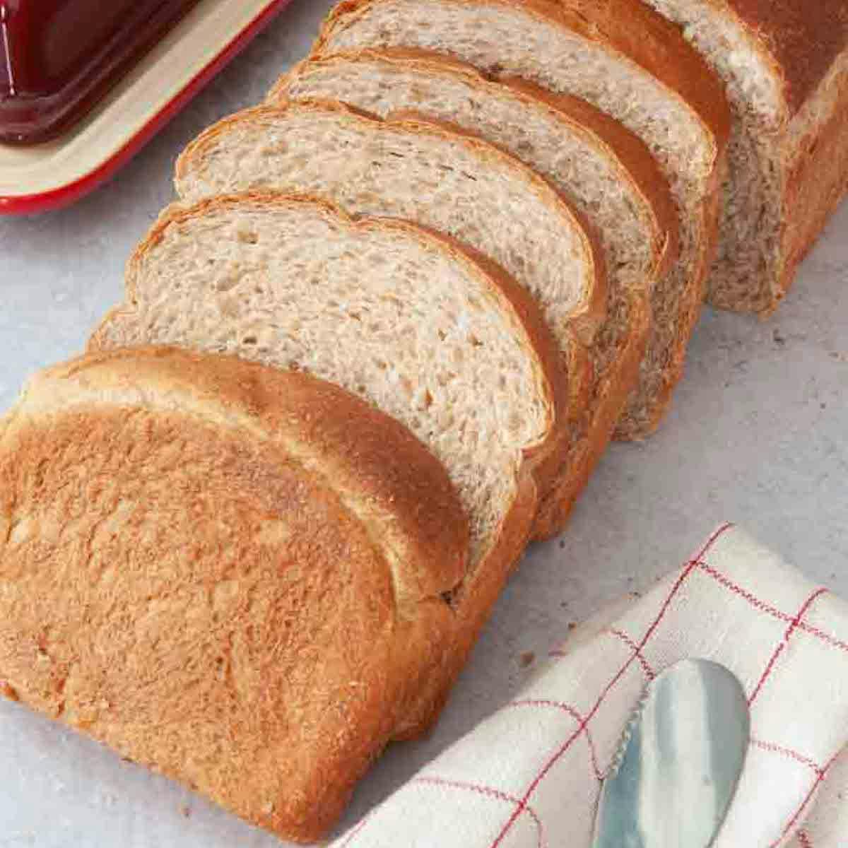 honey wheat bread machine loaf