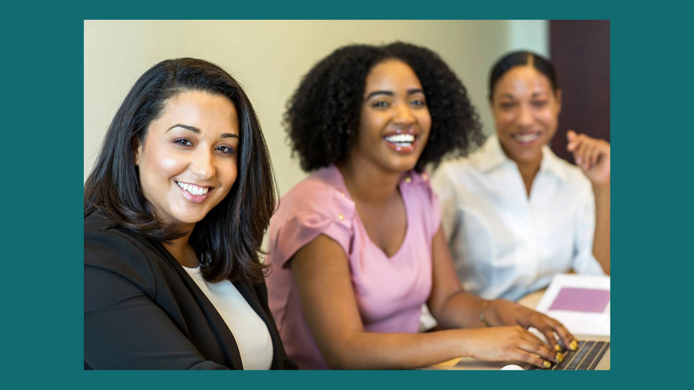 Diverse female executives networking and building community as part of the Excel for the Culture program.