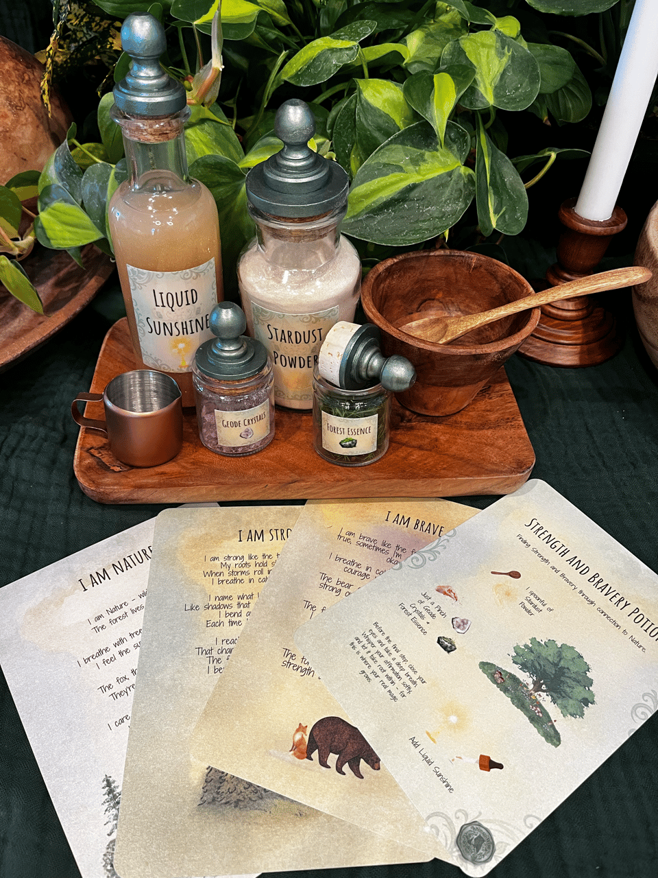 The Forest Potion - A recipe for Bravery & Strength - FULL PHYSICAL SET