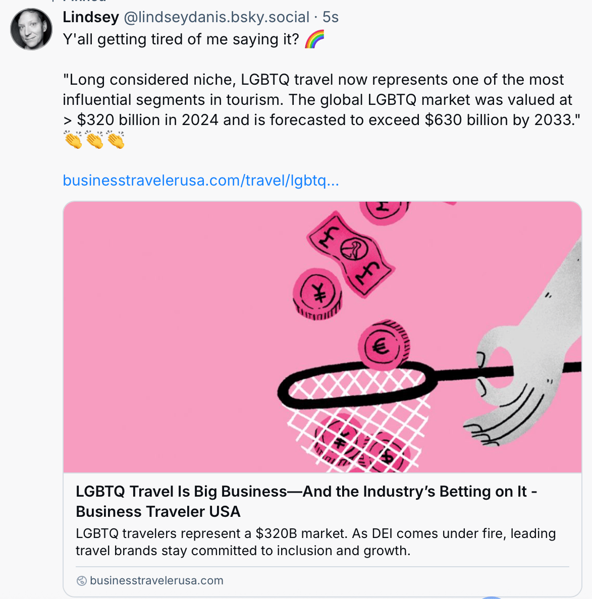 Image of a hand holding a basket coins and dollars are falling into. 