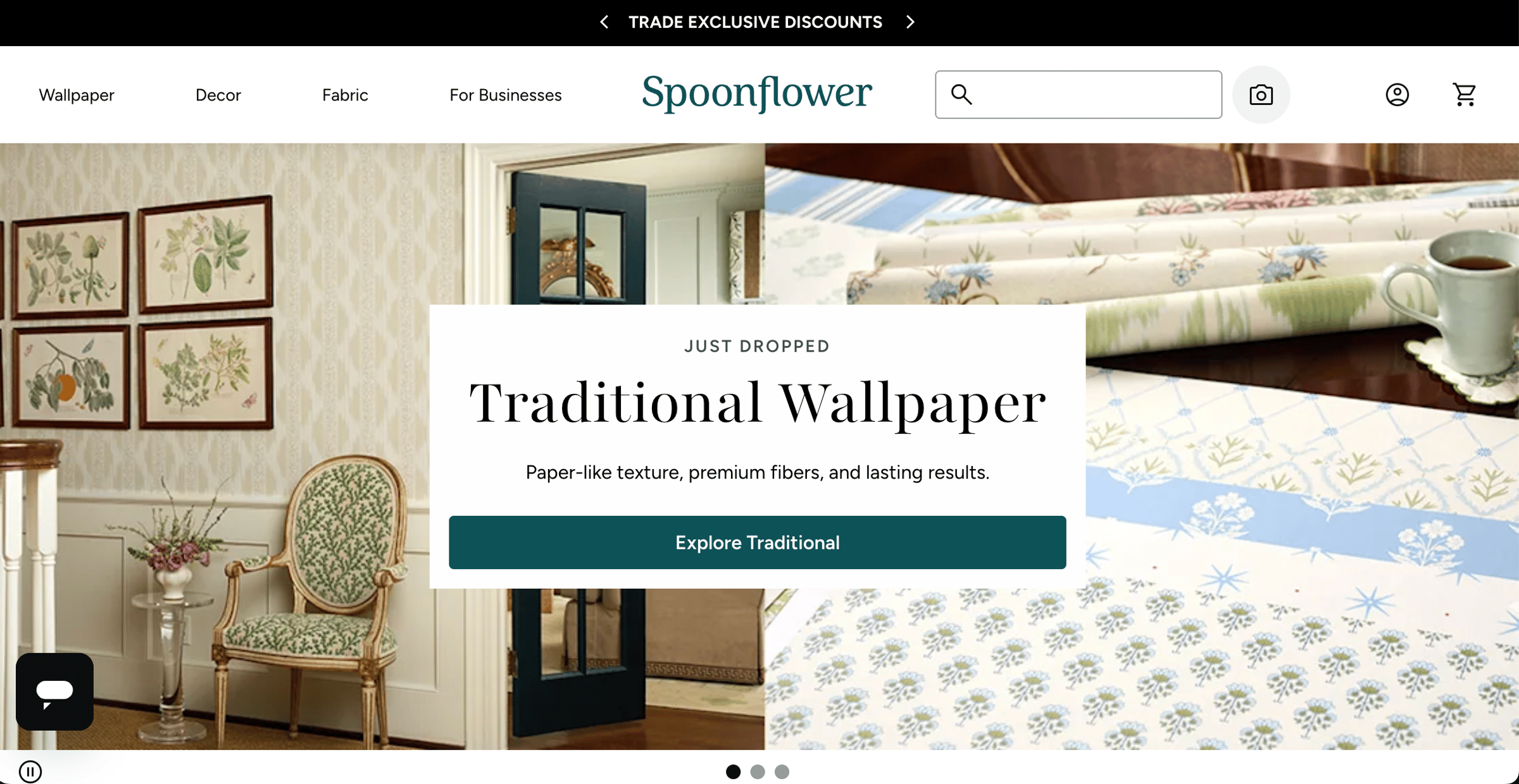 Spoonflower homepage