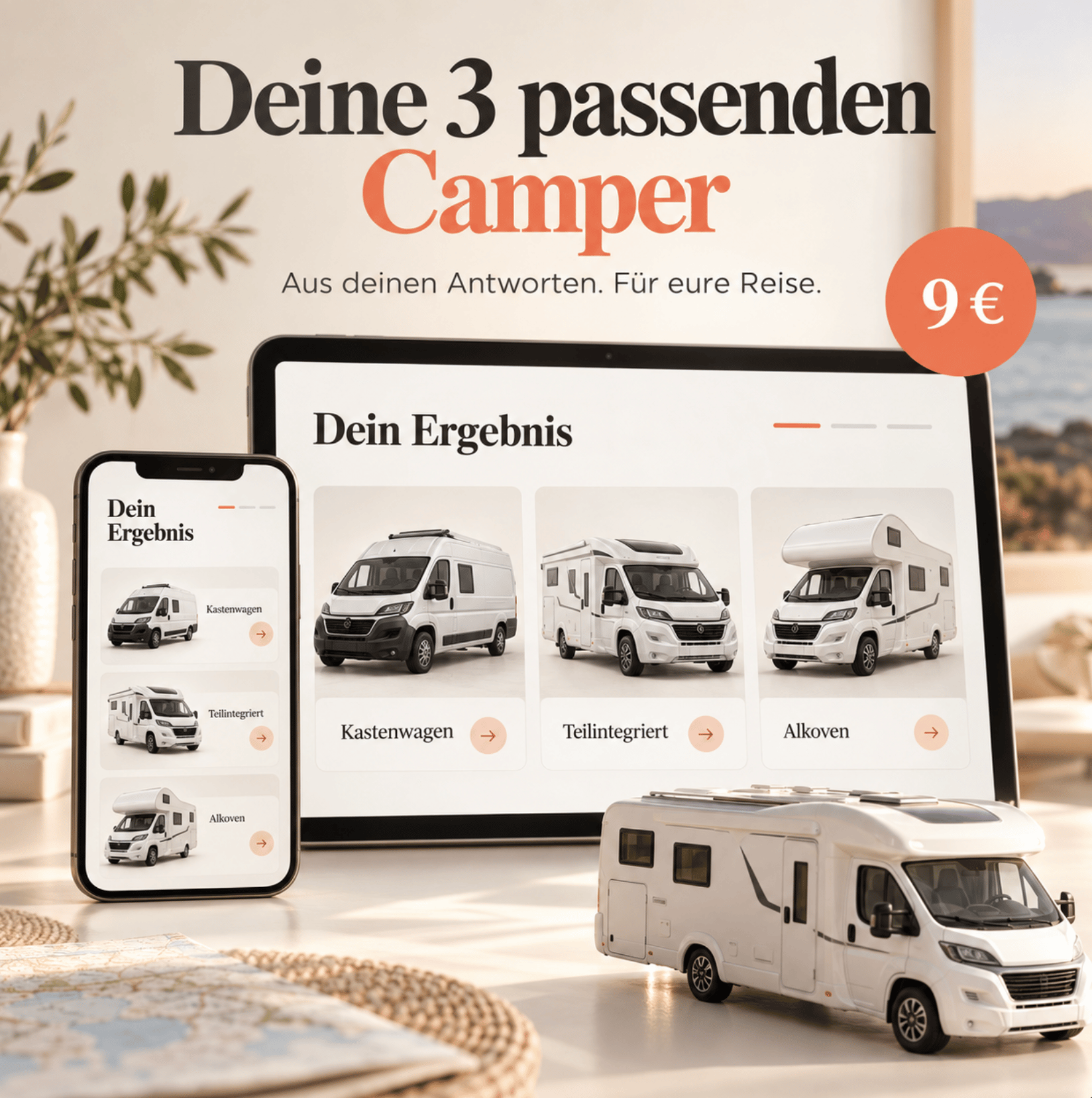 Bett und Schlafplätze, Länge und Höhe, Zuladung, Führerschein