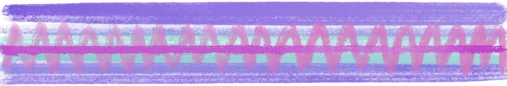 original digital watercolor drawing in pastels